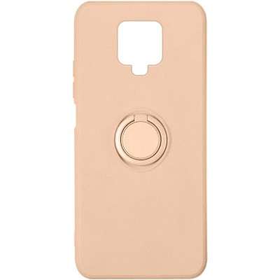 Чехол TPU Candy Ring для Xiaomi Redmi Note 9s / Note 9 Pro / Note 9 Pro Max Розовый / Pink Sand