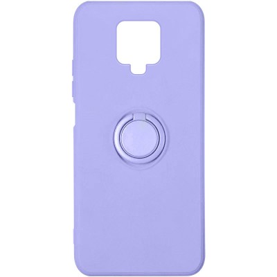 Чехол TPU Candy Ring для Xiaomi Redmi Note 9s / Note 9 Pro / Note 9 Pro Max Сиреневый / Dasheen
