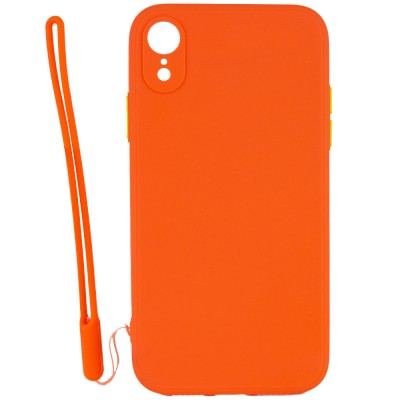 Чехол TPU Square Full Camera для Apple iPhone XR (6.1") Оранжевый