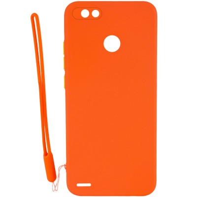 Чехол TPU Square Full Camera для TECNO POP 2F Оранжевый