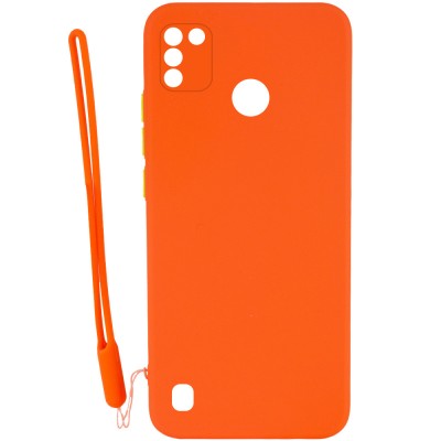 Чехол TPU Square Full Camera для TECNO POP 4 Pro Оранжевый