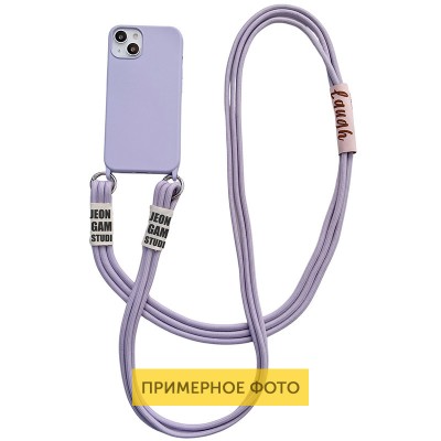 Чехол TPU two straps California для Apple iPhone 12 Pro Max (6.7") Сиреневый
