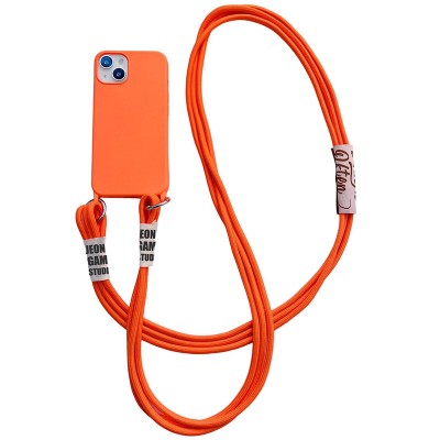 Чехол TPU two straps California для Apple iPhone 13 (6.1") Оранжевый