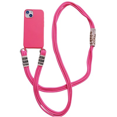 Чехол TPU two straps California для Apple iPhone 13 (6.1") Розовый Чехол TPU two straps California для Apple iPhone 13 (6.1") Розовый