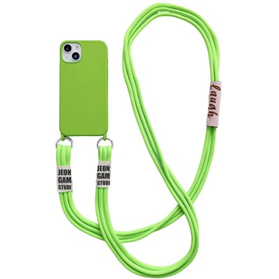 Чехол TPU two straps California для Apple iPhone 13 (6.1") Салатовый Чехол TPU two straps California для Apple iPhone 13 (6.1") Салатовый