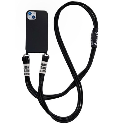 Чехол TPU two straps California для Apple iPhone 13 (6.1") Черный
