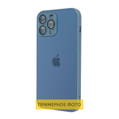 Чехол TPU+Glass Sapphire matte case для Apple iPhone 12 (6.1") Sierra Blue