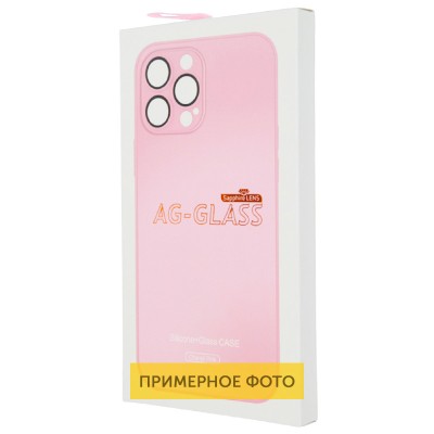 Чехол TPU+Glass Sapphire matte case для Apple iPhone 14 (6.1") Chanel Pink
