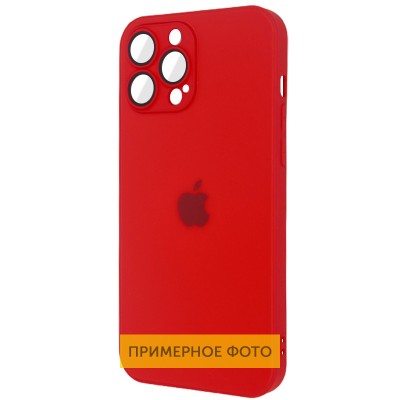 Чехол TPU+Glass Sapphire matte case для Apple iPhone 14 (6.1") Cola Red