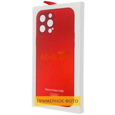 Чехол TPU+Glass Sapphire matte case для Apple iPhone 14 (6.1") Cola Red