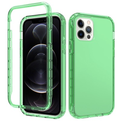 Чехол TPU+PC Full Body с защитой 360 для Apple iPhone 12 Pro / 12 (6.1") Зеленый