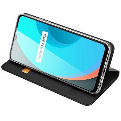Чехол-книжка Dux Ducis с карманом для визиток для Realme C11 (2021) / C20 Черный