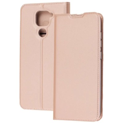Чехол-книжка Dux Ducis с карманом для визиток для Xiaomi Redmi Note 9 / Redmi 10X Rose Gold