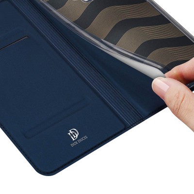 Чехол-книжка Dux Ducis с карманом для визиток для Xiaomi Redmi Note 9 / Redmi 10X Синий