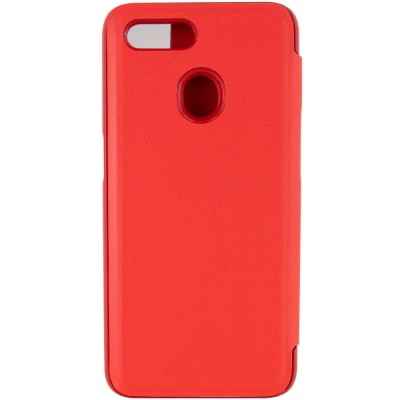 Чехол-книжка Smart View Cover для Oppo A5s / Oppo A12 Красный / Светлое окошко