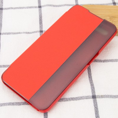 Чехол-книжка Smart View Cover для Oppo A5s / Oppo A12 Красный / Светлое окошко