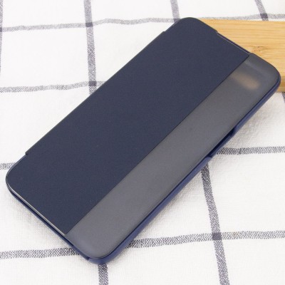 Чехол-книжка Smart View Cover для Oppo A5s / Oppo A12 Синий / Светлое окошко