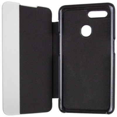 Чехол-книжка Smart View Cover для Oppo A5s / Oppo A12 Черный / Светлое окошко