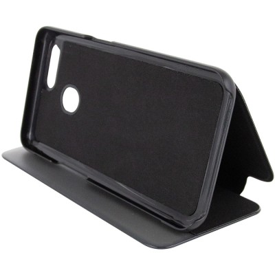 Чехол-книжка Smart View Cover для Oppo A5s / Oppo A12 Черный / Светлое окошко