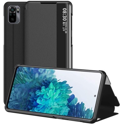 Чехол-книжка Smart View Cover для Xiaomi Redmi Note 10 / Note 10s Черный