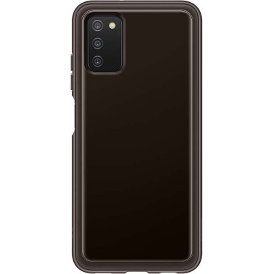 Чехол-накладка Samsung A037 2021 Soft Clear Cover (EF-QA037TBEGRU) Black