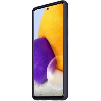 Чехол-накладка Samsung A72 2021 Silicone Cover EF-PA725TBEGRU Black