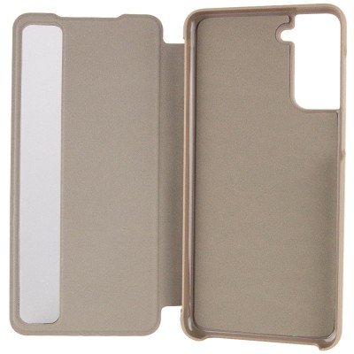 Чохол-книжка Smart View Cover для Samsung Galaxy S21 Золотой / Светлое окошко