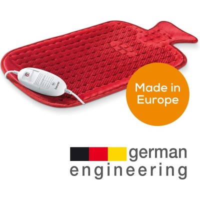 Купити Электрогрелка Beurer традиционная форма, 30х50см, 100Вт, 3 режима, микроволокно, крассный (HK_44)