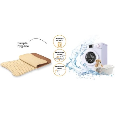 Купити Электрогрелка Beurer, 34х47см, 100Вт, 6 режима, микроволокно, коричневый (HK_115)