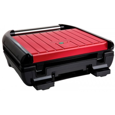 Электрогриль George Foreman 25030-56 Compact Steel Grill, 1200 Вт, Красный (25030-56GF)