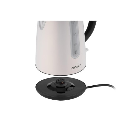 Электрочайник Ardesto 1.7л, Strix, металл, белый (EKL-F300W)