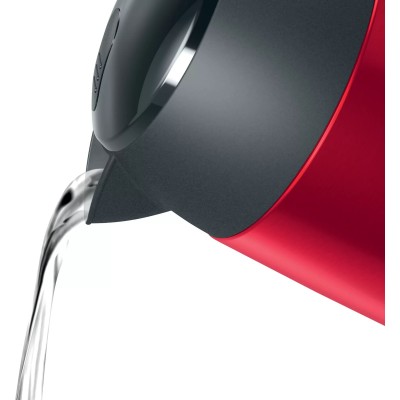 Купити Электрочайник Bosch 1.7л, металл, красно-черный (TWK3P424)