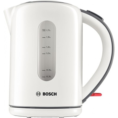 Электрочайник Bosch 1.7л, пластик, серо-белый (TWK7601)
