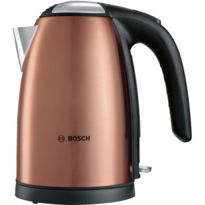 Электрочайник Bosch, 1.7л, металл, бежевый (TWK7809)