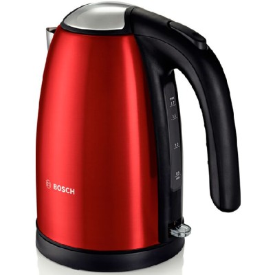 Купити Электрочайник Bosch, 1.7л, металл, красный (TWK7804)