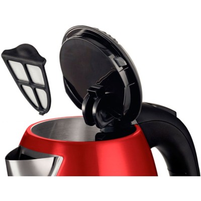 Купити Электрочайник Bosch, 1.7л, металл, красный (TWK7804)