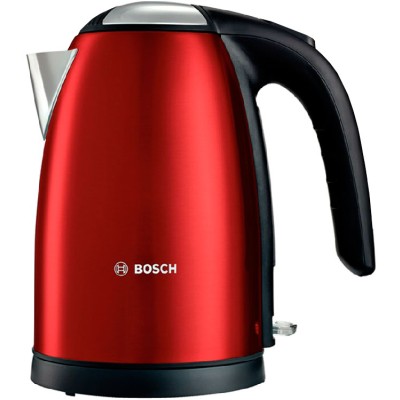 Купити Электрочайник Bosch, 1.7л, металл, красный (TWK7804)