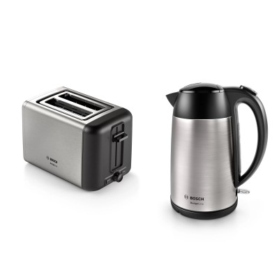 Электрочайник Bosch, 1.7л, металл, металл (TWK3P420)