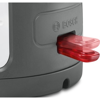 Купити Электрочайник Bosch, 1.7л, пластик, белый с черным (TWK6A011)