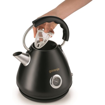Электрочайник Gorenje 1.7л, пластик, черный (K17CLBK)