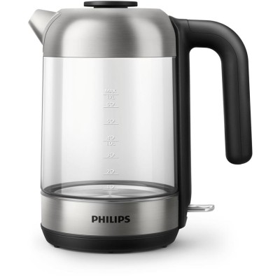 Электрочайник Philips Series 5000 1.7л, стекло, черно-серебристый (HD9339/80)