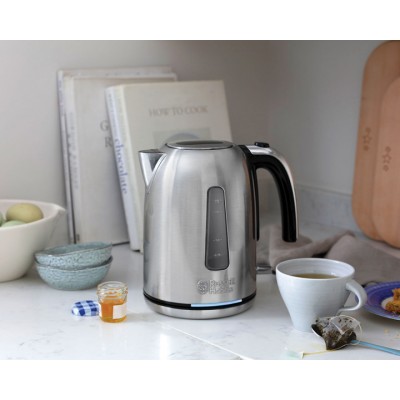 Купити Электрочайник Russell Hobbs Velocity, 1.7л, металл, подсветка, серебристо-черный (23940-70)