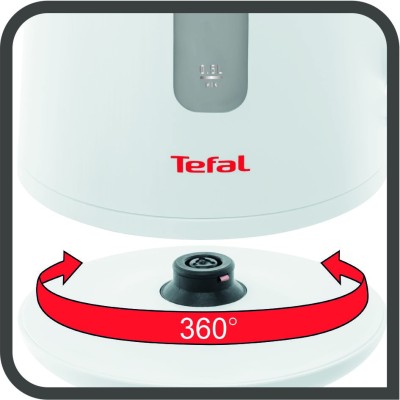Электрочайник Tefal Element 1.7л, пластик, белый (KO200130)
