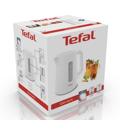 Электрочайник Tefal Element 1.7л, пластик, белый (KO200130)