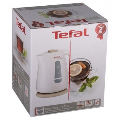 Электрочайник Tefal Express 1.5л, пластик, белый (KO299130)