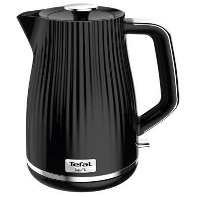 Электрочайник Tefal Loft 1.7л, Strix, пластик, черный (KO250830)
