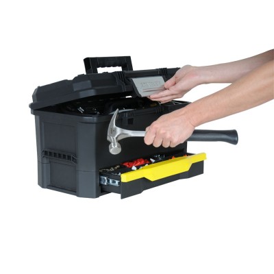 Ящик для инструмента Stanley 19", с выдвижной секцией, 48.1x27.9x28.7см (1-70-316)