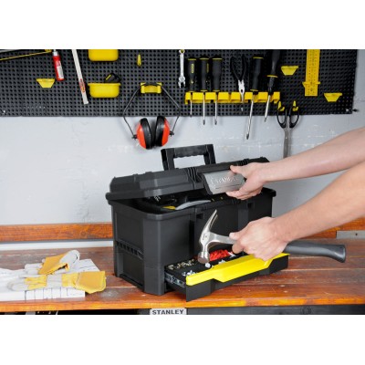 Ящик для инструмента Stanley 19", с выдвижной секцией, 48.1x27.9x28.7см (1-70-316)