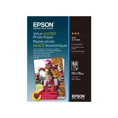 Бумага Epson 100mmx150mm Value Glossy Photo Paper 50 л. 