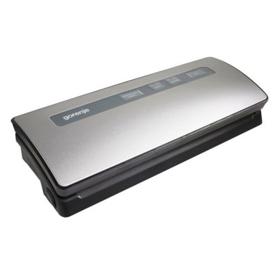 Вакуумный упаковщик GORENJE, электронное упр, 120 Вт., ф-ция запаивания и вакуумирования, серебристый (VS120ES)